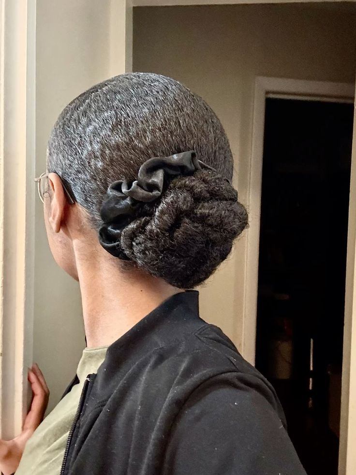 bun protective hairstyle