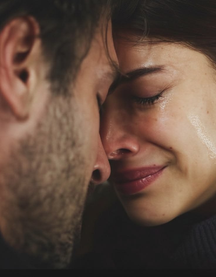 A close up Man and Woman showing deep emotions