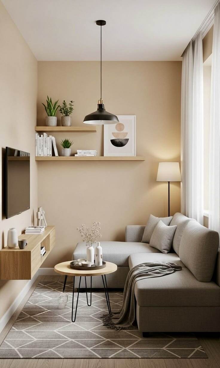 A Suitable Living Room for a Small Apartment