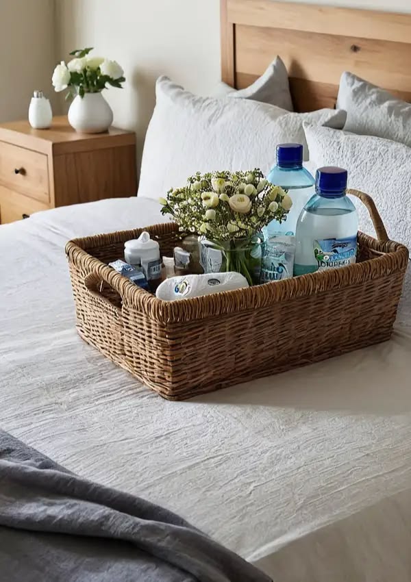 Small but powerful guest essentials Put in a basket and kept in a Guest Room for a Warm Welcome