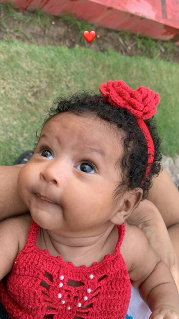 baby guide for new parents - baby staring at Mum as if she is running