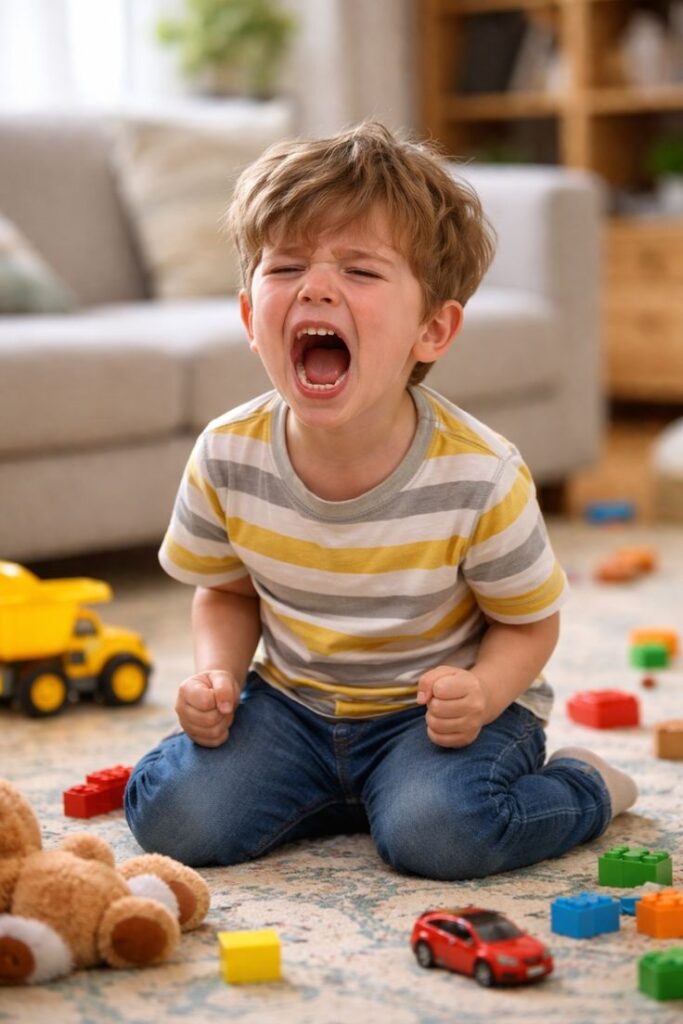 Toddler throwing tantrums