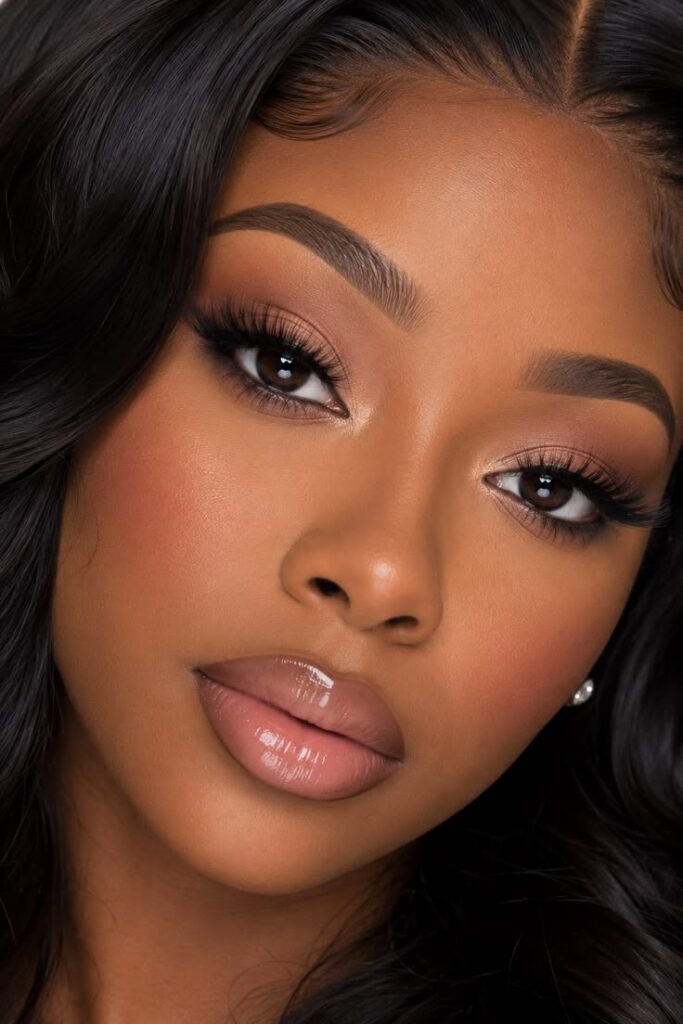 Soft Glam Makeup Look for brides