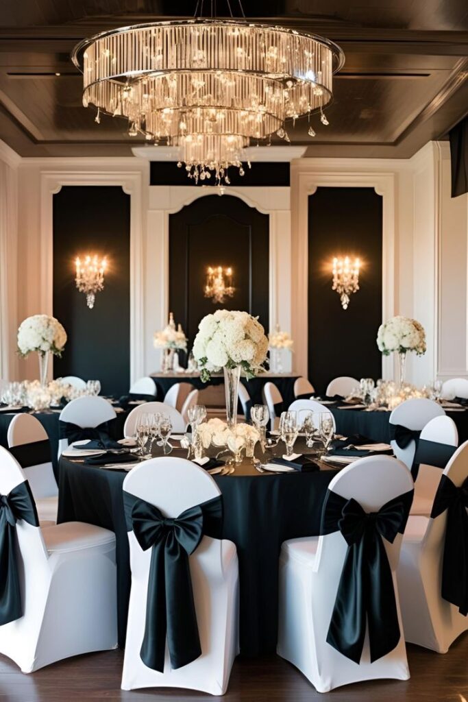 Timeless Black and White Wedding Aesthetic