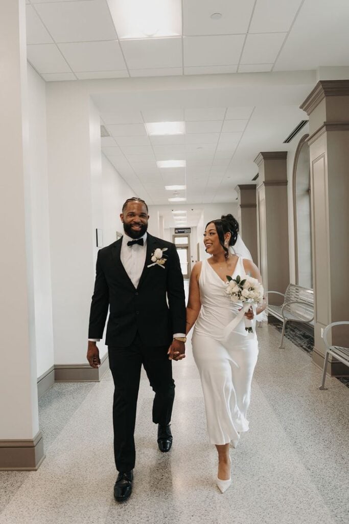 Court or elopement Wedding Dress