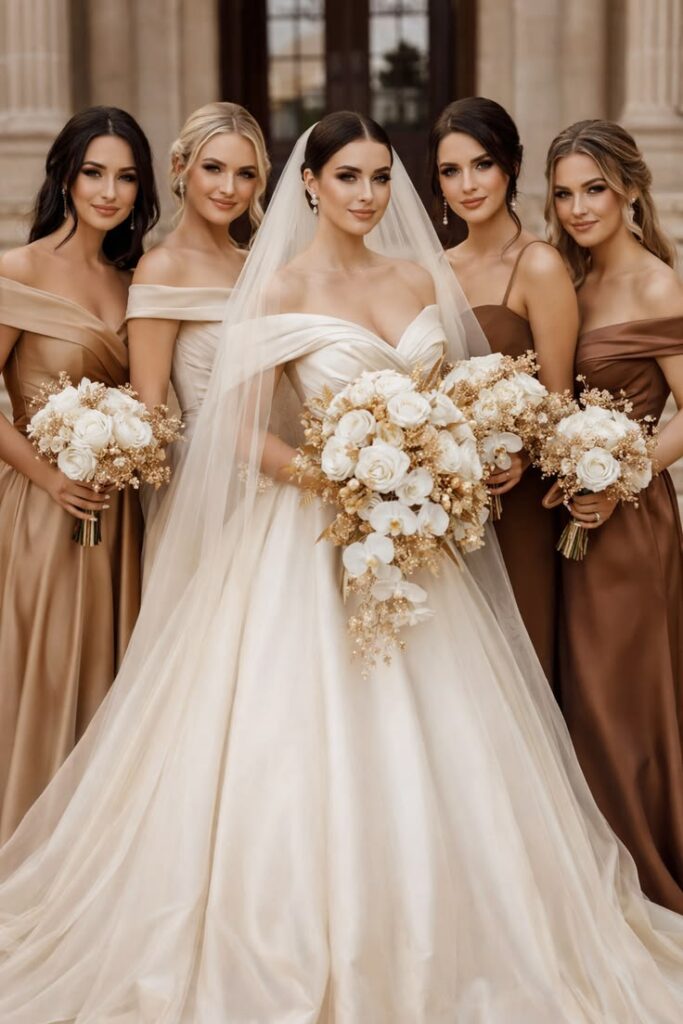 Mismatched Neutral Bridesmaid Palette