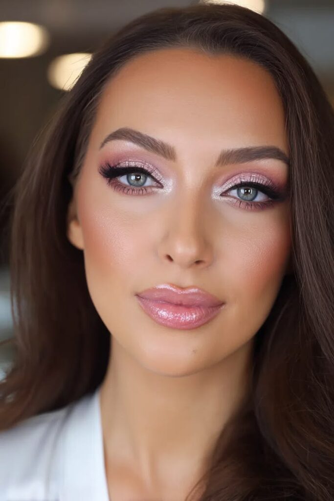 Glam Makeup for Blue Eyes