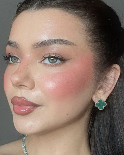 Rosy Blush Makeup look