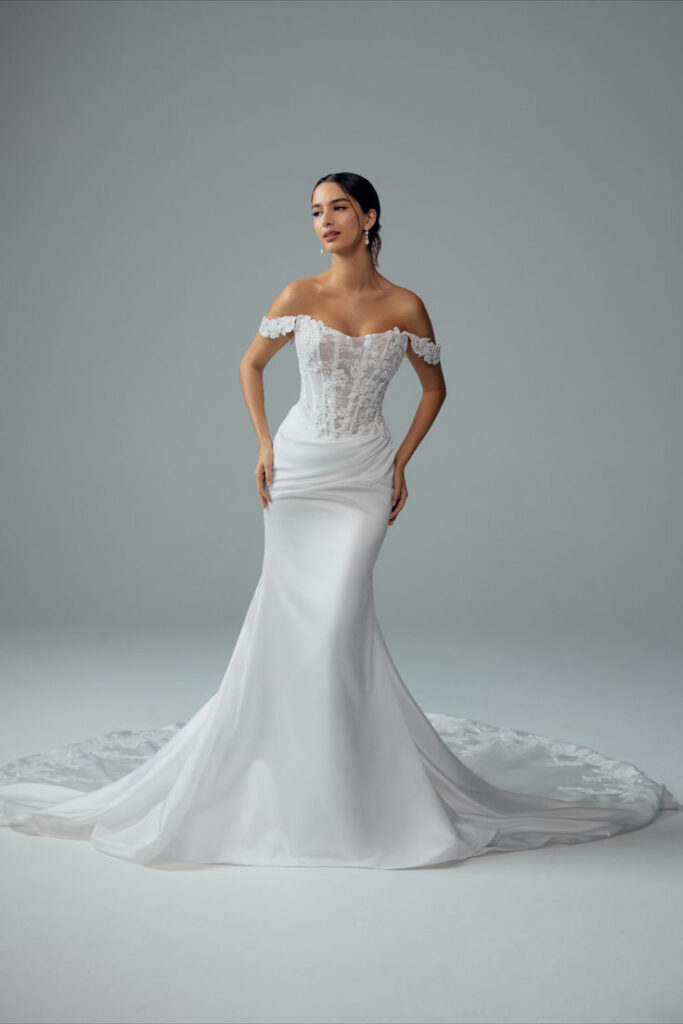 Striking and undeniably regal, an extraordinary Serenity bridal gown.