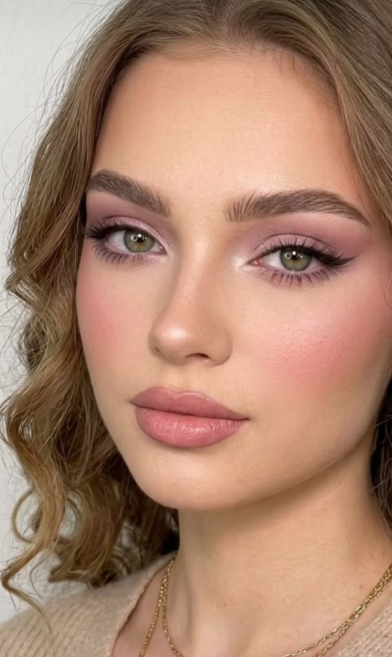 Soft Mauve Makeup Look