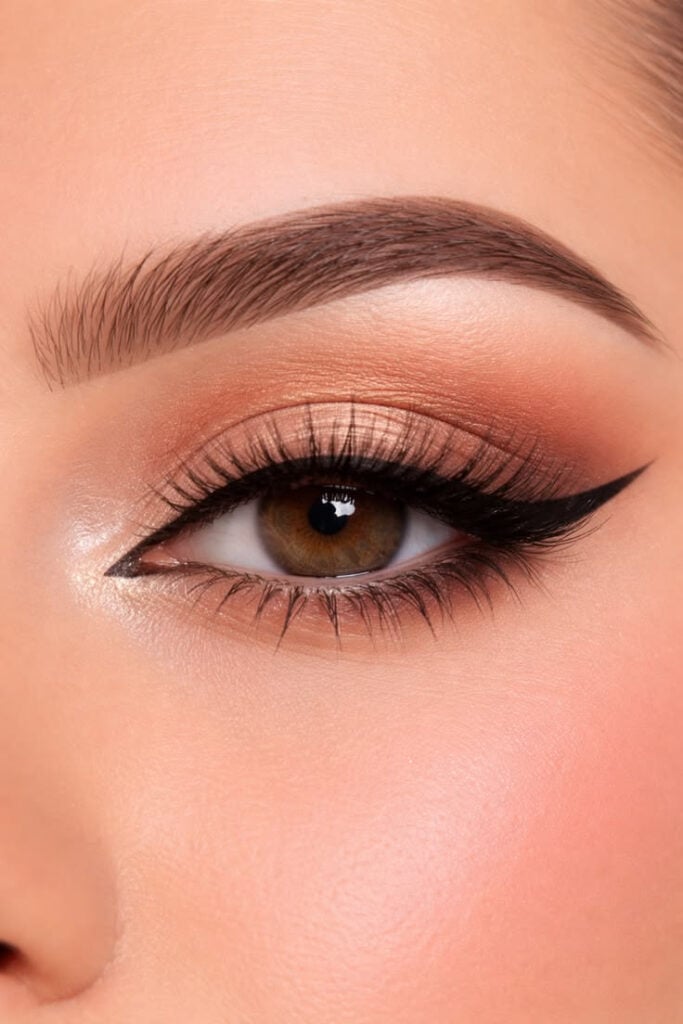 Simple Winged Eyeliner Makeup Look