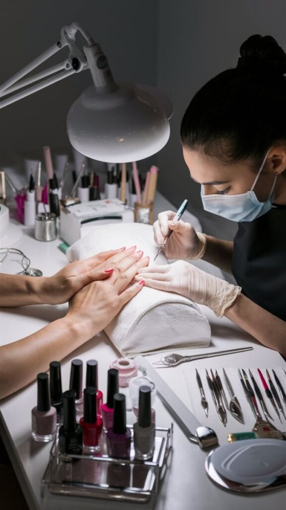 Bridal manicure
