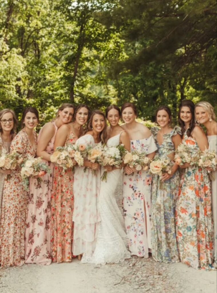 Floral Bridesmaid Dresses
