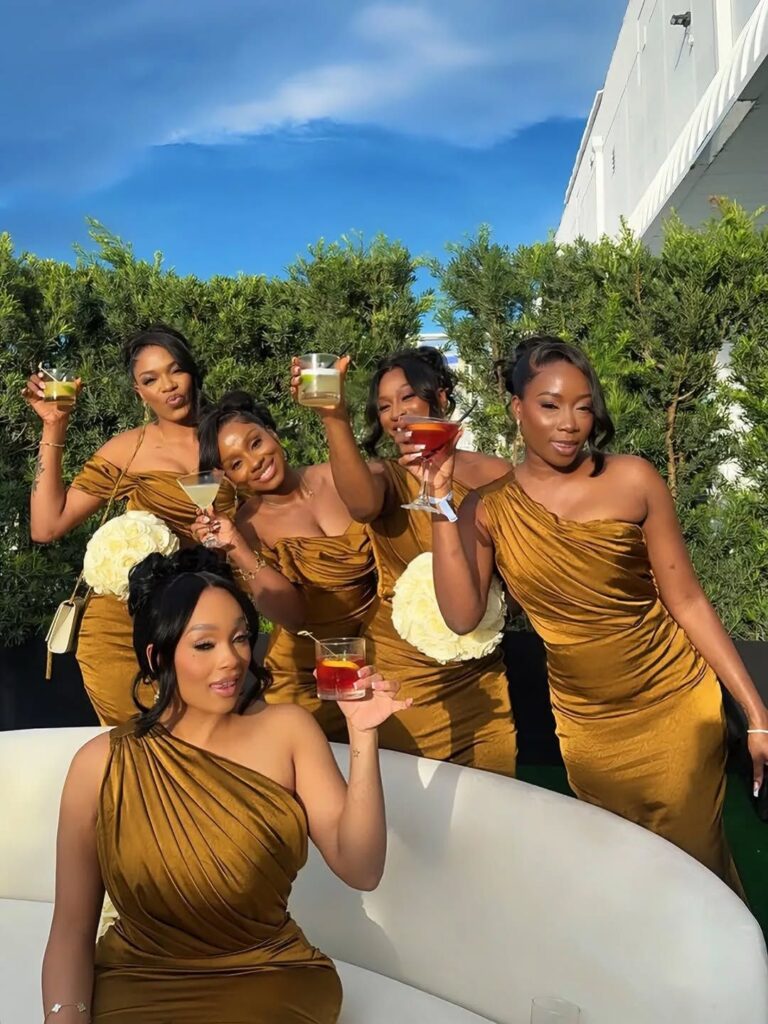 Pleated Bridesmaid Dresses