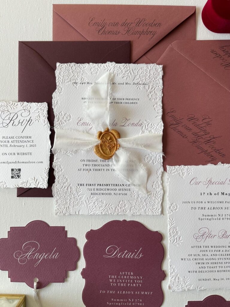 Deckled Edge Wedding Invitations