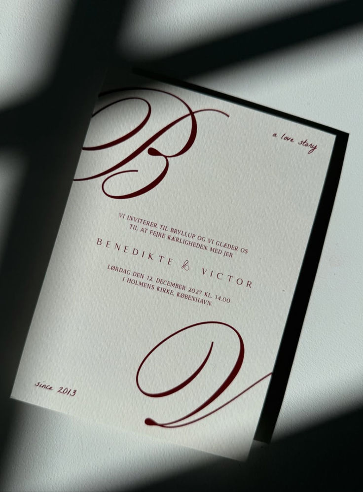 Elegant Letterpress Wedding Invitations