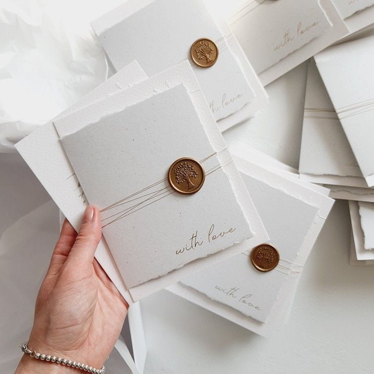Minimalist Invitations With a Wax Seal