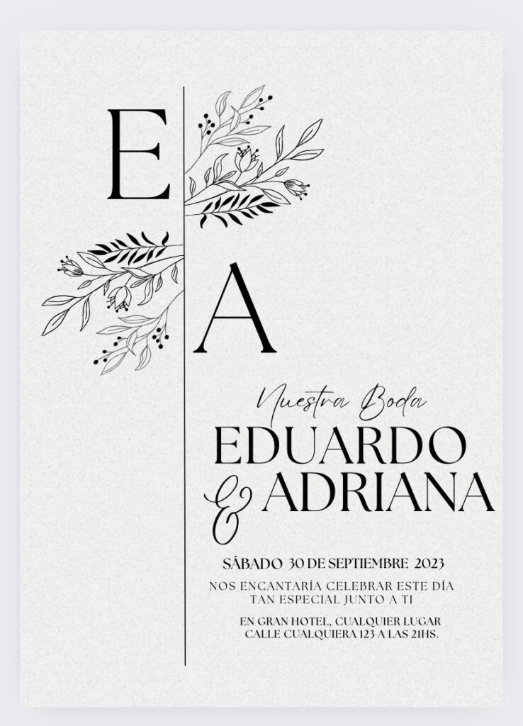 Monogram Wedding Invitations