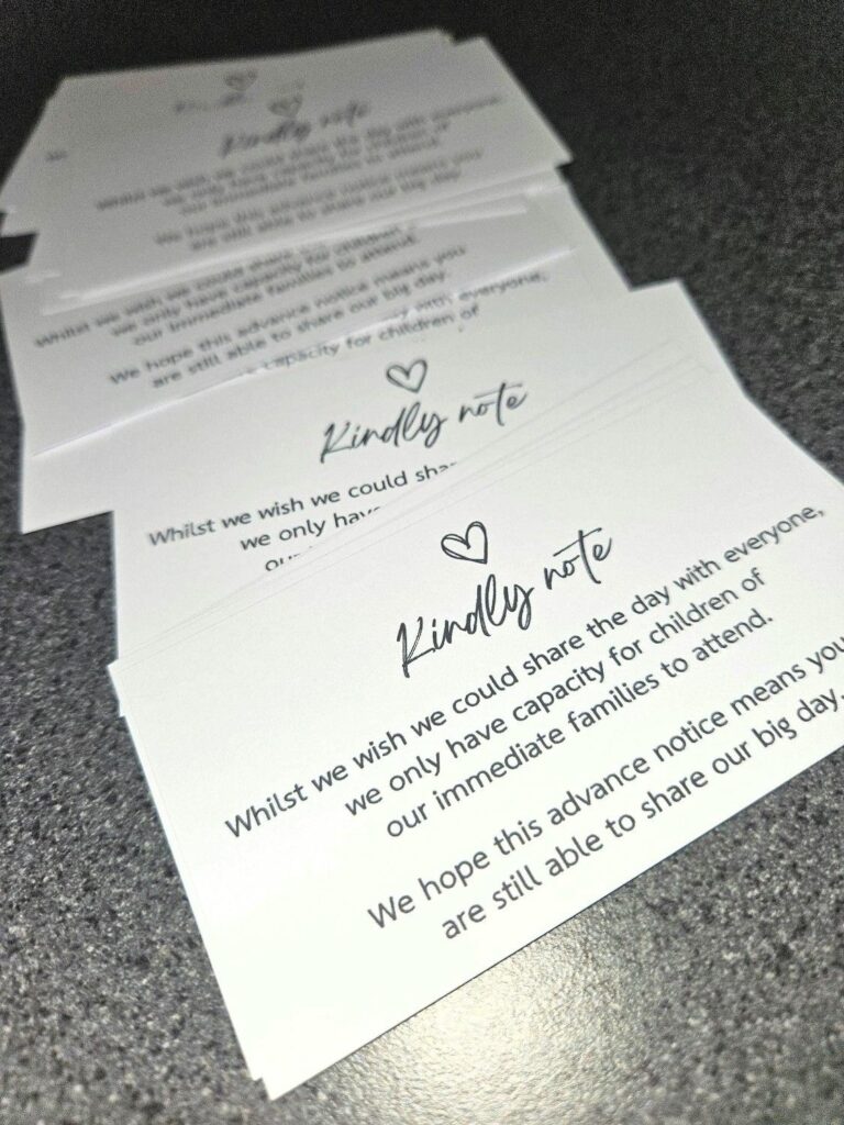 Wedding Invitation Wording With No Plus Ones