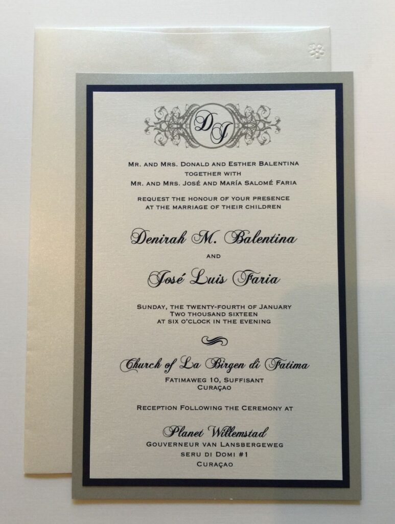 Wedding Invitation Wording With Parents' Names