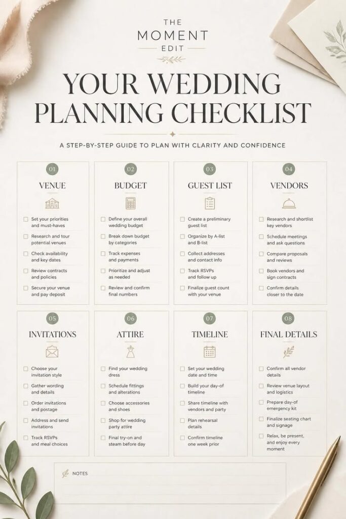 Wedding Planning Checklist