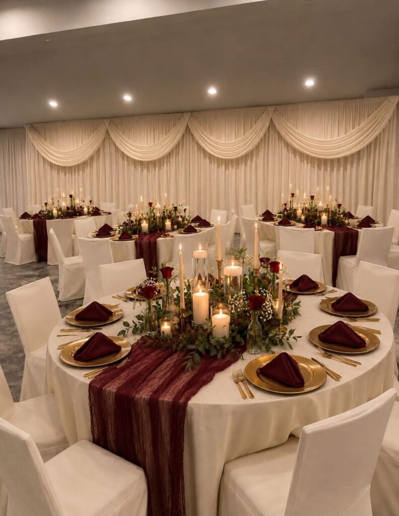 Add Satin Table Runners