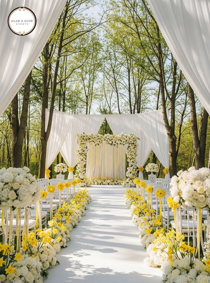 Butter Yellow and White