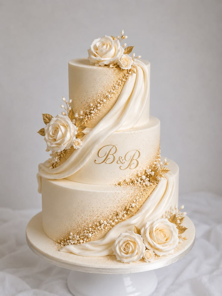 Classic Vanilla Wedding Cake