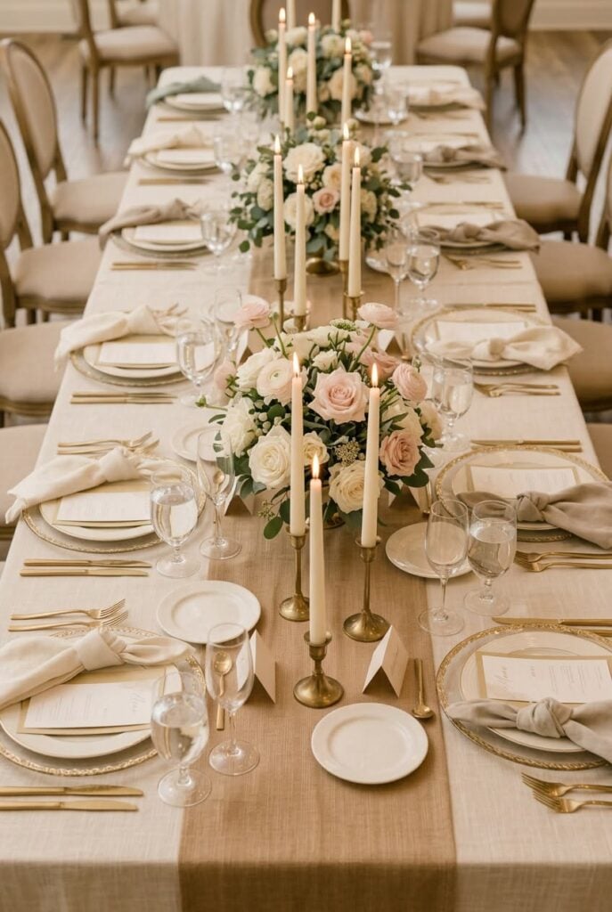 Combine Ivory and Champagne