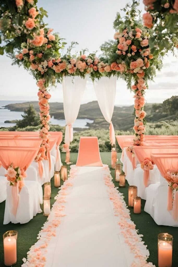 Coral and Soft Pink