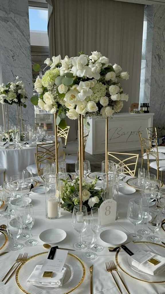 Decorate With Tall Floral Arrangements