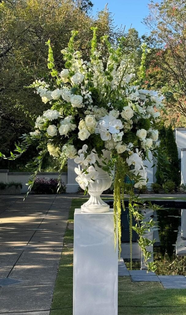 Display Flowers in Decorative Urns