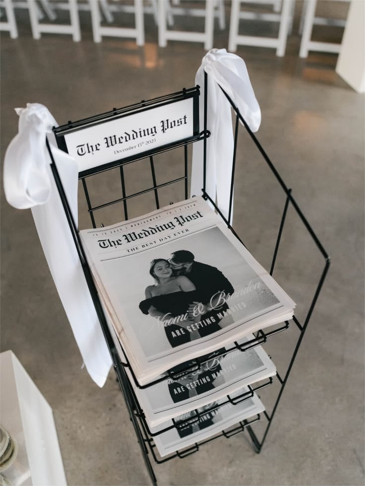 Display Your Wedding Programs Beautifully