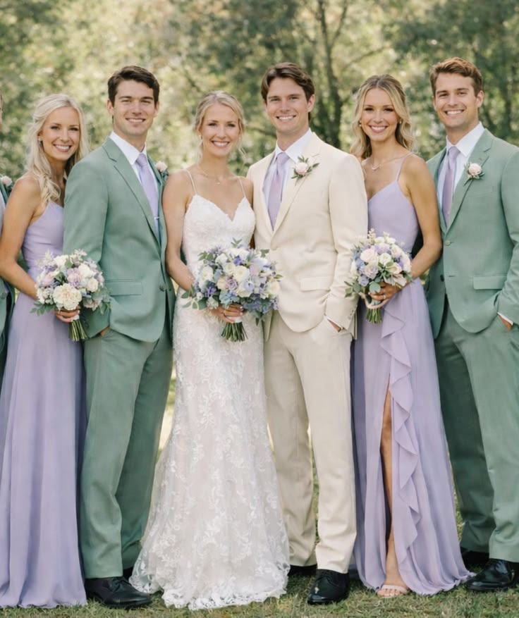 Lilac and Sage Green