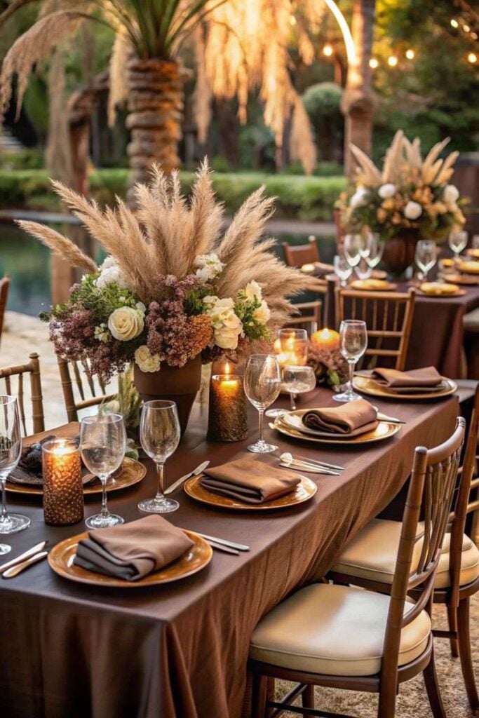 Mocha Brown and Ivory