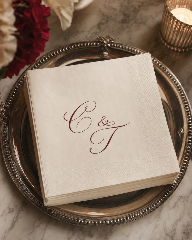Personalized Wedding Napkins