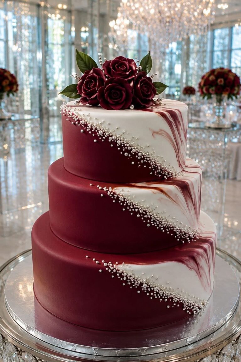 Red Velvet Wedding Cake