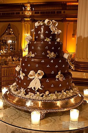 Rich Chocolate Wedding Cake