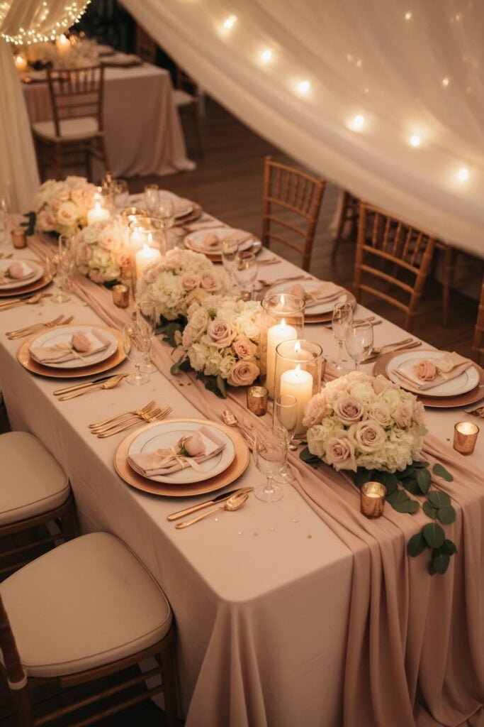 Rose Gold and Ivory