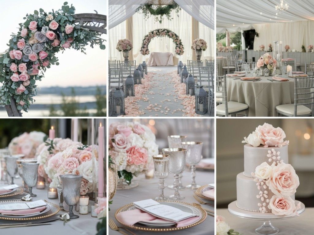 Soft Pink and Grey