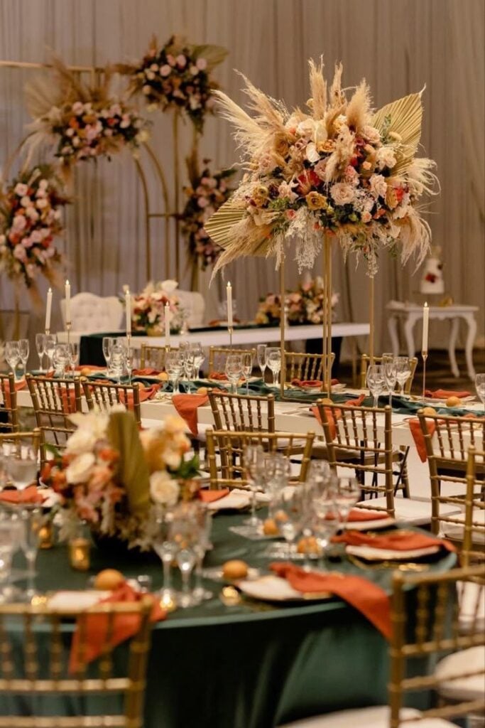 Terracotta and Olive Green