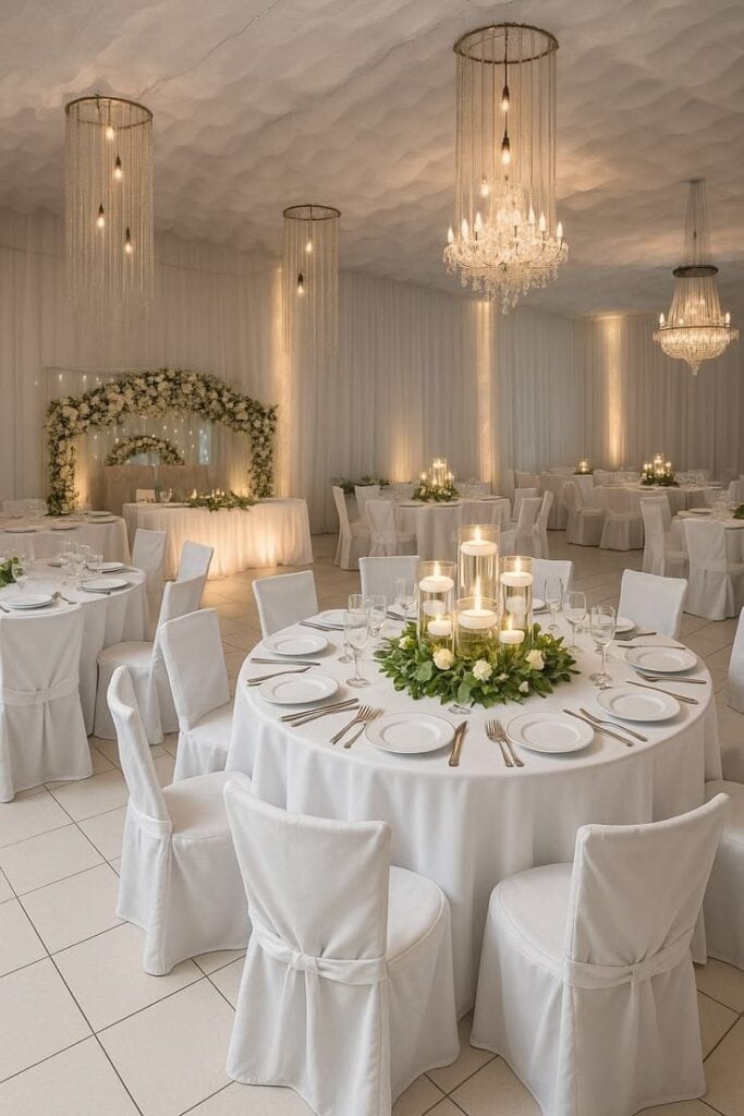 Use Classic White Table Linens