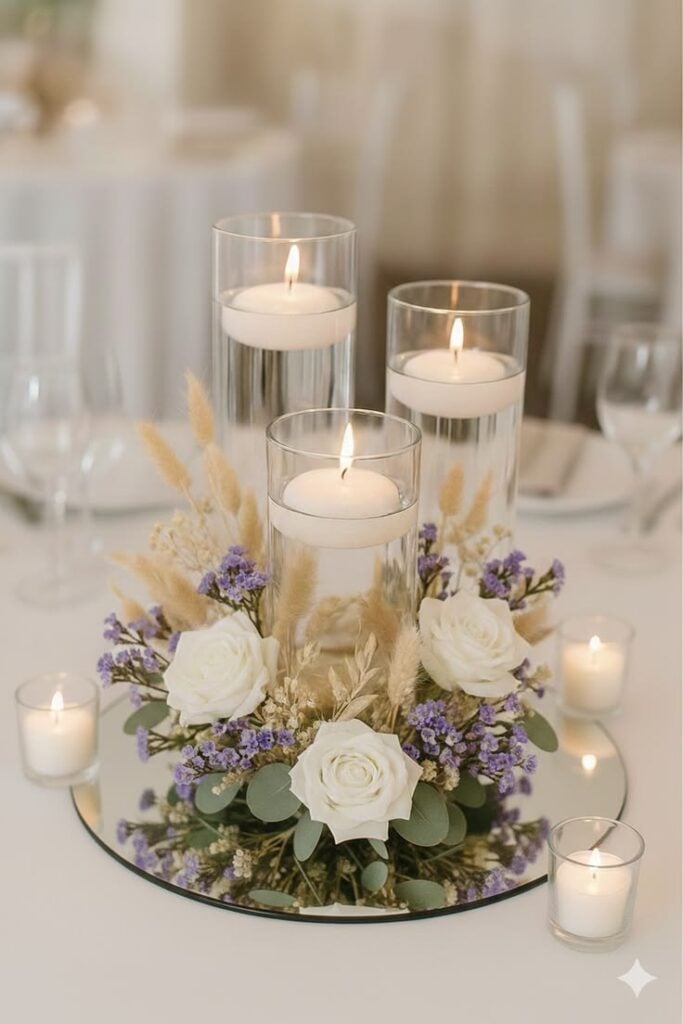 Use Crystal or Glass Candle Holders