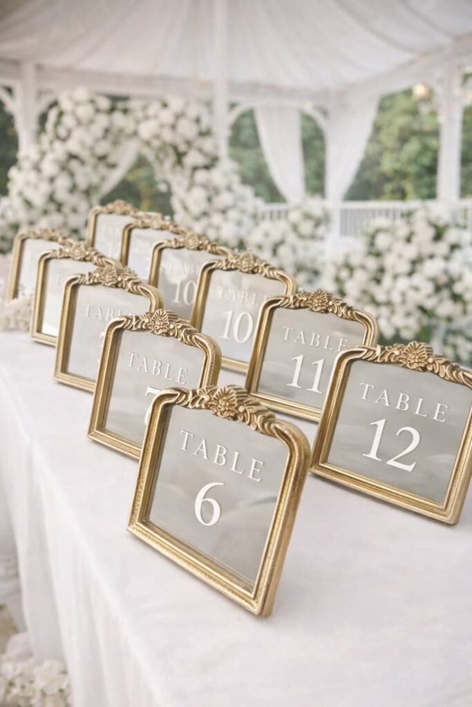 Use Decorative Table Numbers