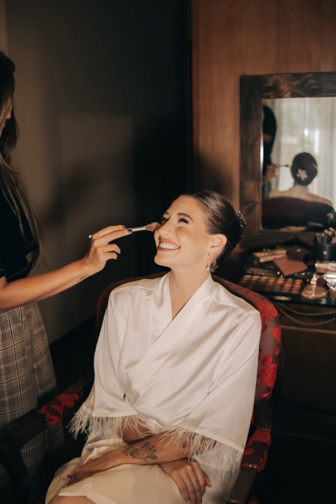 bride getting ready